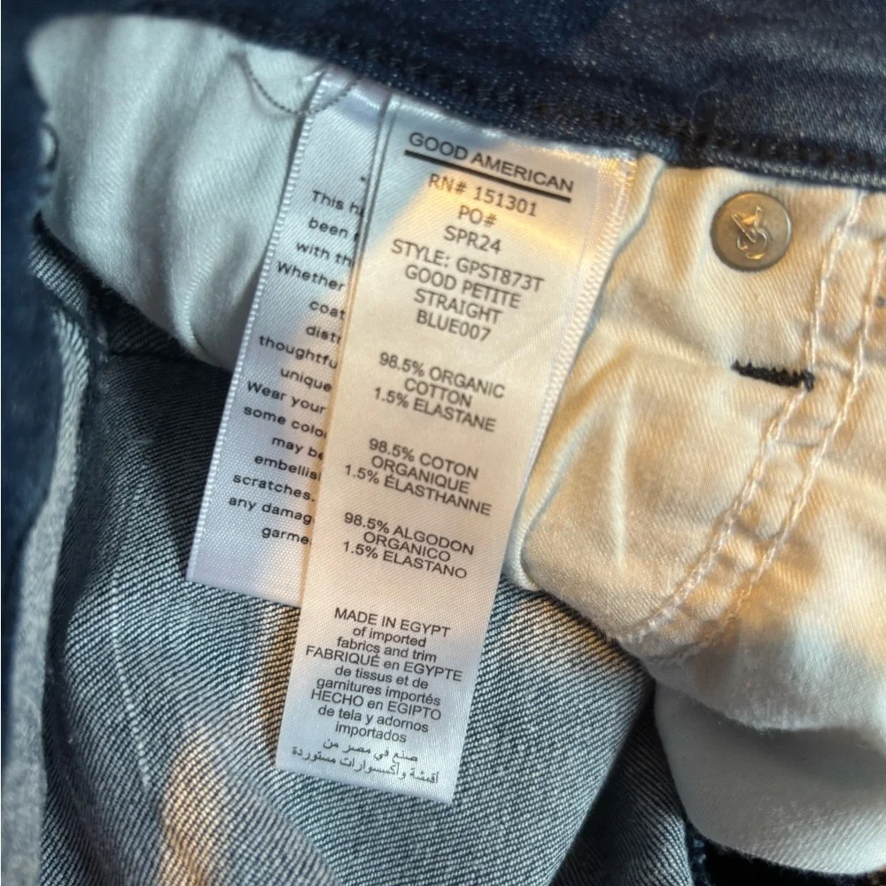 Good American Good Petite Straight Leg Jeans - Picture 5 of 6